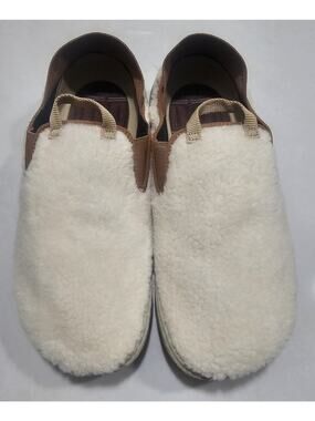 Merrell Hut Moc 2 Cozy Slip On Shoes Womens US 9 UK 7 EU 40 Ivory Fleece